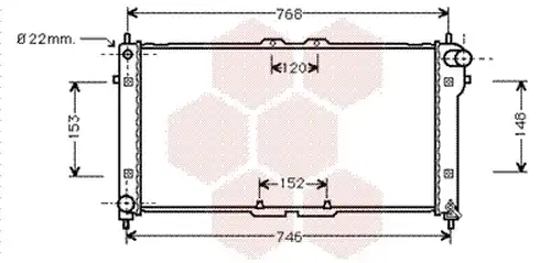 воден радиатор VAN WEZEL 27002073