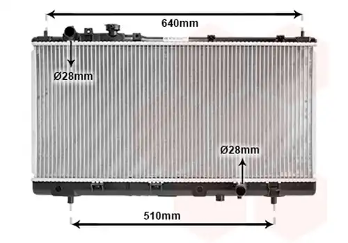 воден радиатор VAN WEZEL 27002151