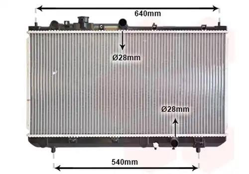 воден радиатор VAN WEZEL 27002153