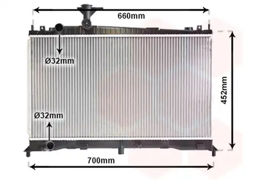 воден радиатор VAN WEZEL 27002160