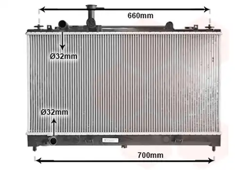 воден радиатор VAN WEZEL 27002162