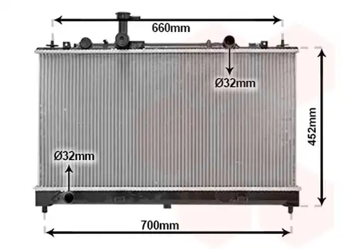 воден радиатор VAN WEZEL 27002164