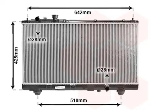 воден радиатор VAN WEZEL 27002173