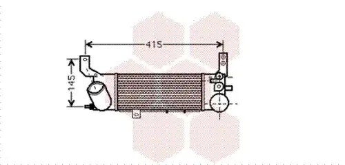 интеркулер (охладител за въздуха на турбината) VAN WEZEL 27004187