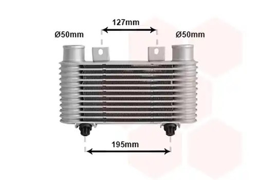 интеркулер (охладител за въздуха на турбината) VAN WEZEL 27004239