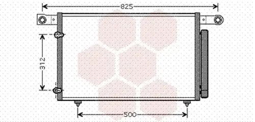 кондензатор, климатизация VAN WEZEL 27005196