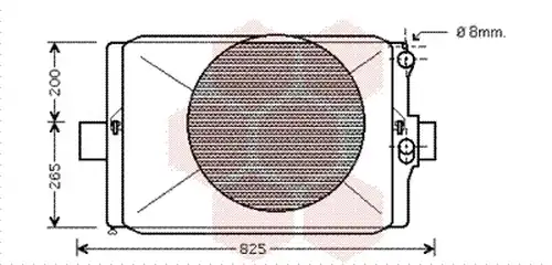 воден радиатор VAN WEZEL 28002024