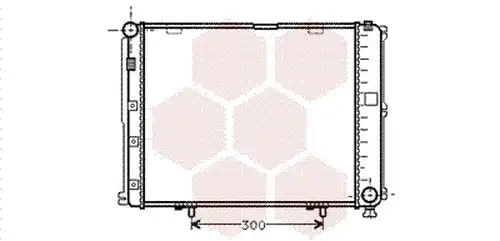 воден радиатор VAN WEZEL 30002035