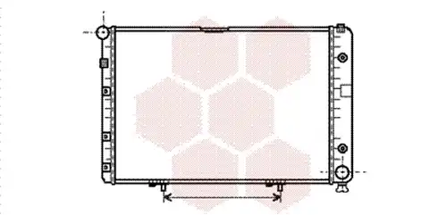 воден радиатор VAN WEZEL 30002077