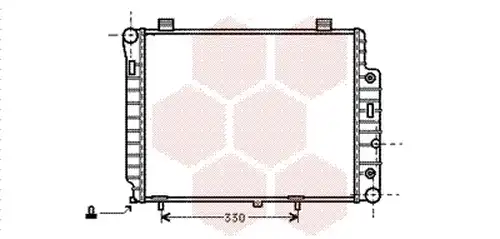 воден радиатор VAN WEZEL 30002156
