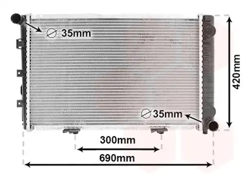 воден радиатор VAN WEZEL 30002211