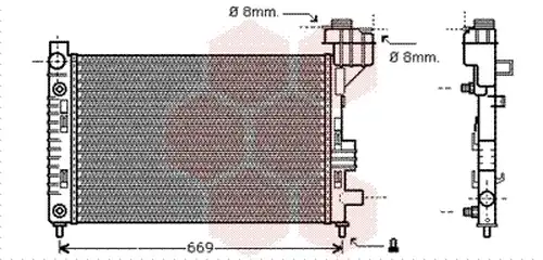 воден радиатор VAN WEZEL 30002248