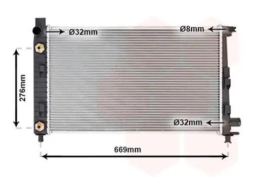 воден радиатор VAN WEZEL 30002282