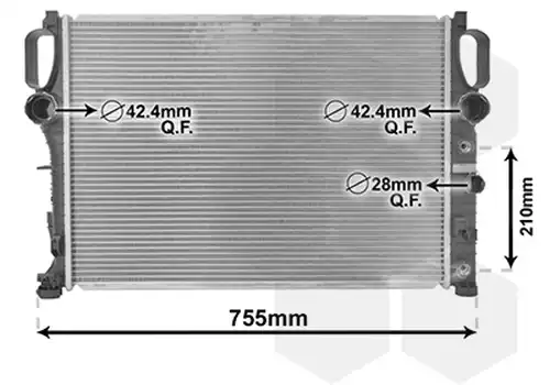 воден радиатор VAN WEZEL 30002341