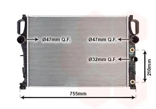 воден радиатор VAN WEZEL 30002342