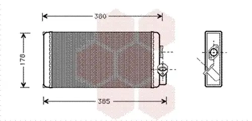 топлообменник, отопление на вътрешното пространство VAN WEZEL 30006188