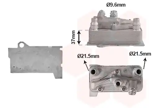 маслен радиатор, автоматична трансмисия VAN WEZEL 30013731