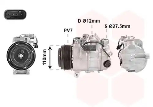 компресор за климатик VAN WEZEL 3001K716