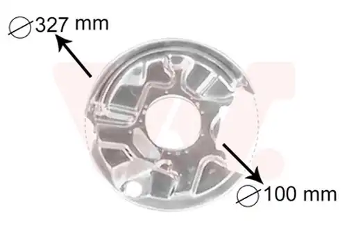 предпазна пластина, спирачни дискове VAN WEZEL 3024373