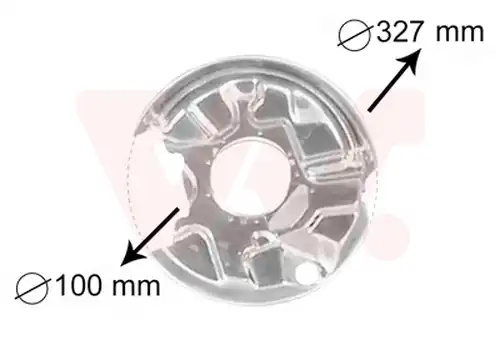 предпазна пластина, спирачни дискове VAN WEZEL 3024374