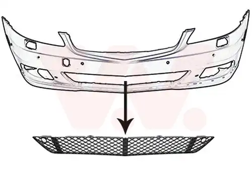 въздухозаборна решетка, броня VAN WEZEL 3047590