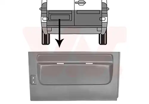 задна врата VAN WEZEL 3075149