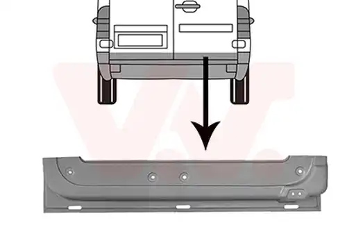 задна врата VAN WEZEL 3075250