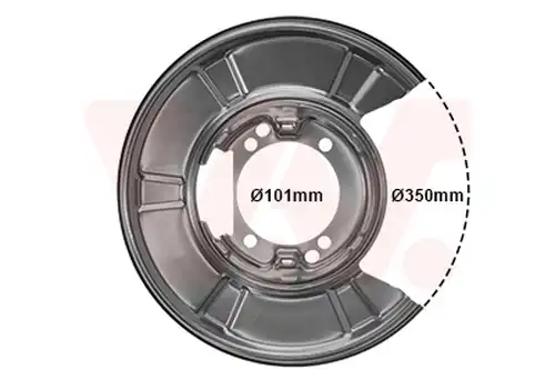 предпазна пластина, спирачни дискове VAN WEZEL 3077371