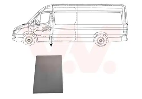 покривна/защитна лайсна, странична стена VAN WEZEL 3077415