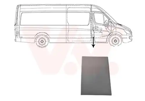 покривна/защитна лайсна, странична стена VAN WEZEL 3077416