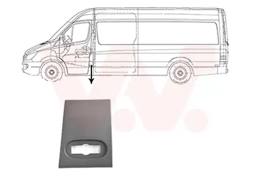 покривна/защитна лайсна, странична стена VAN WEZEL 3077417