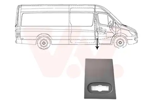 покривна/защитна лайсна, странична стена VAN WEZEL 3077418