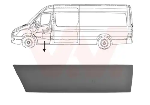 покривна/защитна лайсна, врата VAN WEZEL 3077423