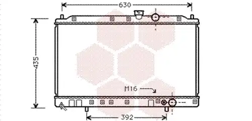 воден радиатор VAN WEZEL 32002064