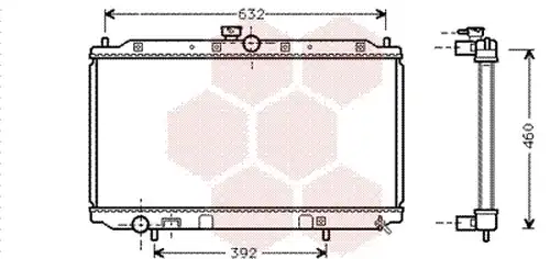 воден радиатор VAN WEZEL 32002111