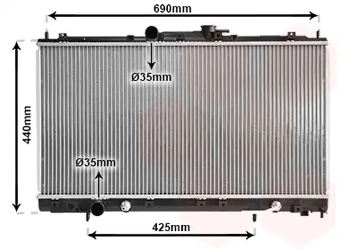 воден радиатор VAN WEZEL 32002123