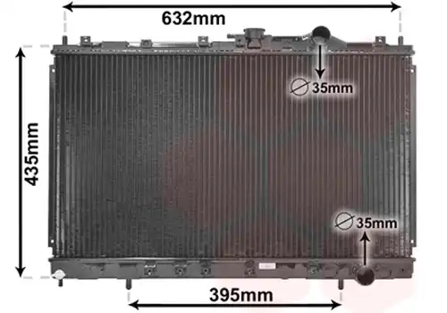 воден радиатор VAN WEZEL 32002130