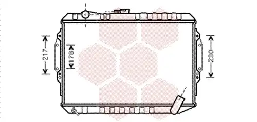 воден радиатор VAN WEZEL 32002164