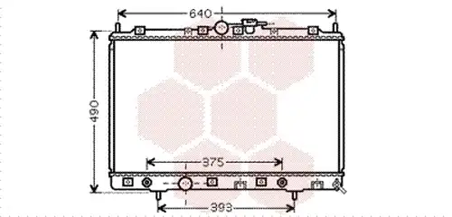 воден радиатор VAN WEZEL 32002200