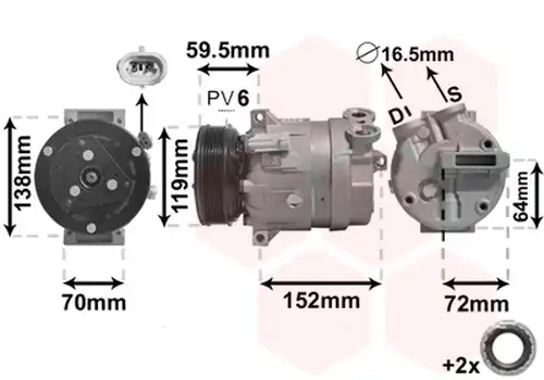  VAN WEZEL 3700K279