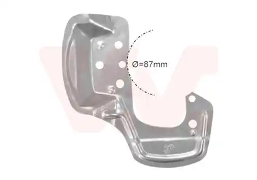 предпазна пластина, спирачни дискове VAN WEZEL 3776372