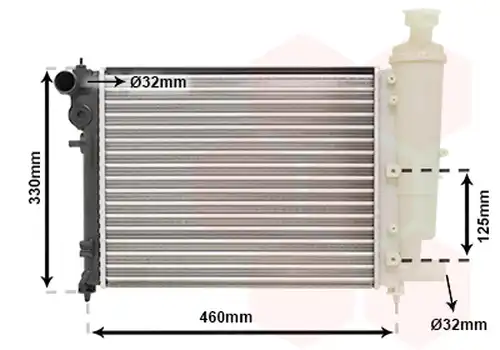 воден радиатор VAN WEZEL 40002012