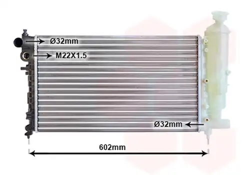 воден радиатор VAN WEZEL 40002014