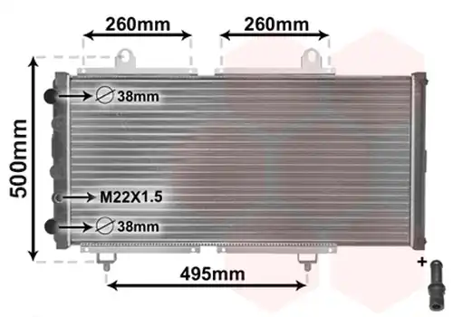 воден радиатор VAN WEZEL 40002033