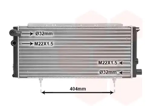 воден радиатор VAN WEZEL 40002085