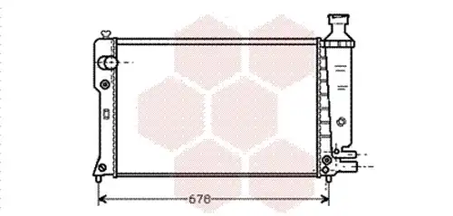 воден радиатор VAN WEZEL 40002097