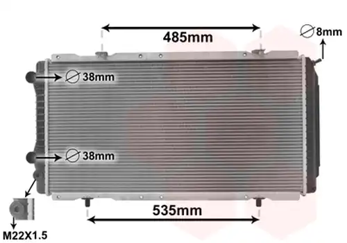 воден радиатор VAN WEZEL 40002146