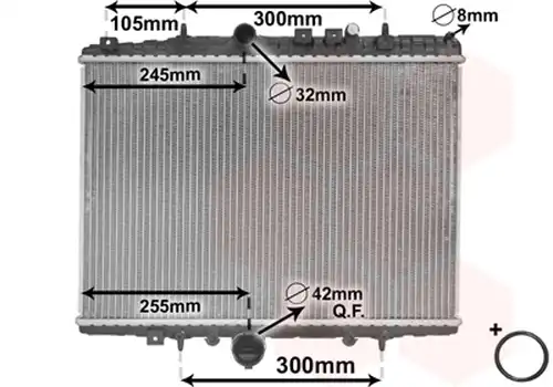 воден радиатор VAN WEZEL 40002198