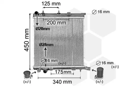 воден радиатор VAN WEZEL 40002368