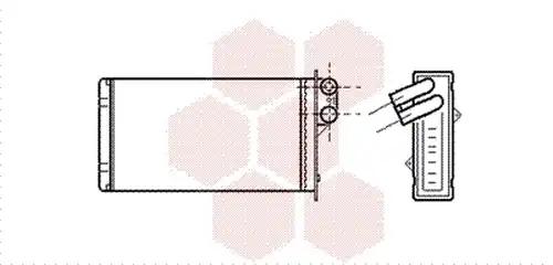 топлообменник, отопление на вътрешното пространство VAN WEZEL 40006118